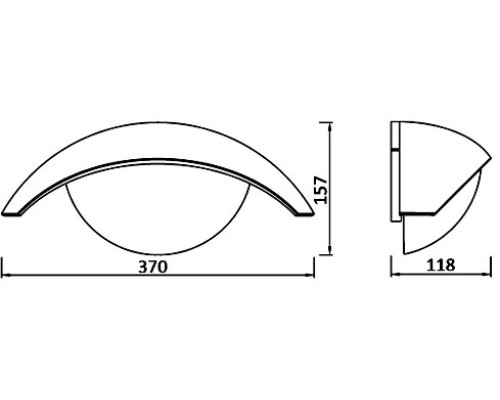 Настенный светильник уличный GEOMETRY 1853 Gr Oasis Light
