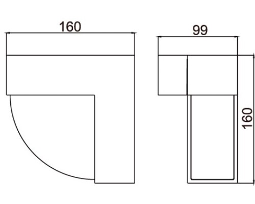 Настенный светильник уличный GEOMETRY 2104 Gr Oasis Light