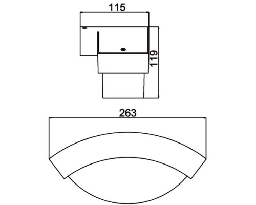 Настенный светильник уличный GEOMETRY 2146 CB Oasis Light