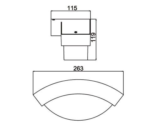 Настенный светильник уличный  2146 GR Oasis Light