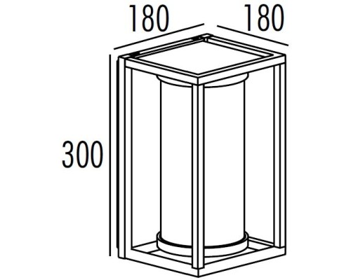 Настенный светильник уличный UNITE 2396 Bl Oasis Light