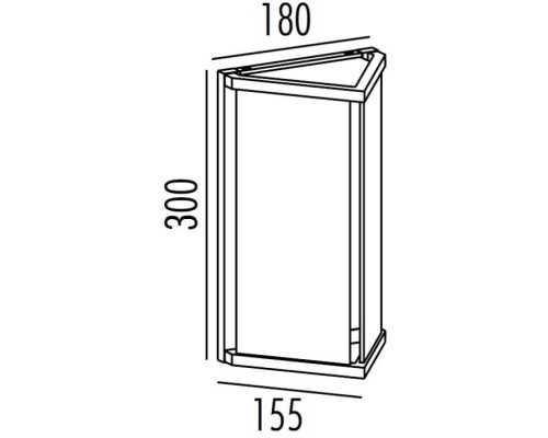 Настенный светильник уличный UNITE 2693 Bl Oasis Light