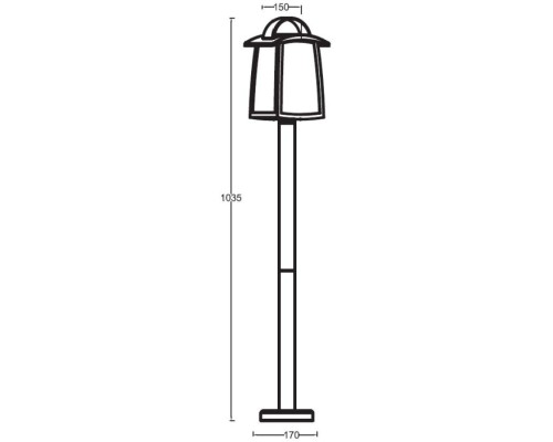 Наземный фонарь UNITE 2736-1000 Bl Oasis Light