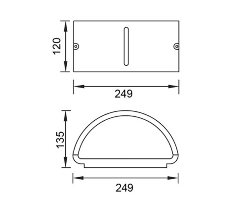 Настенный светильник уличный  3304 GR Oasis Light