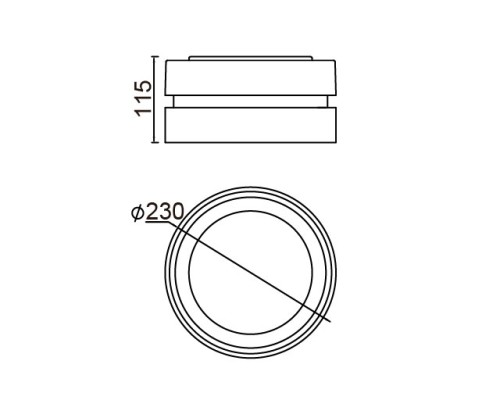 Потолочный светильник уличный  3351S Gr Oasis Light