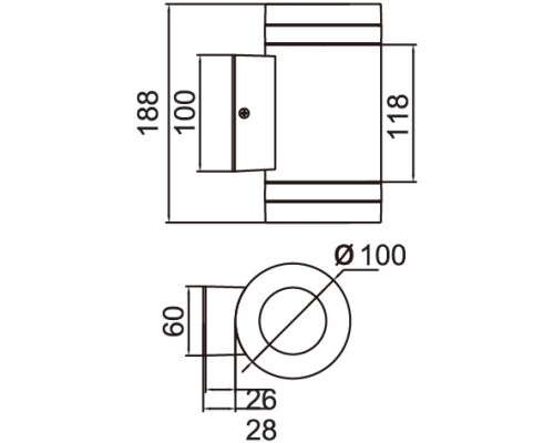 Архитектурная подсветка TUBE 6046 Cb Oasis Light