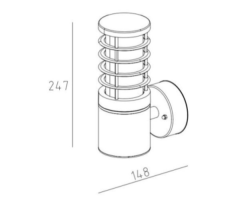 Настенный светильник уличный  61832 Gr Oasis Light