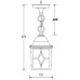 Уличный светильник подвесной  64305 Gb Oasis Light