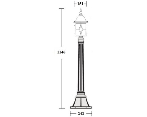 Наземный фонарь TALLIN 1L 64307 Gb Oasis Light