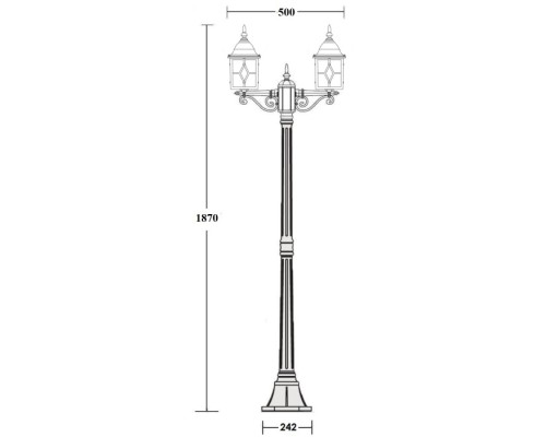 Наземный фонарь TALLIN 1L 64308A Gb Oasis Light