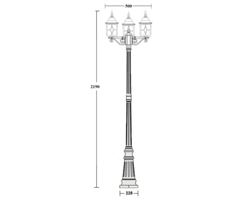 Наземный фонарь TALLIN 1L 64309B Gb Oasis Light