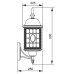 Настенный фонарь уличный  64801L R Oasis Light