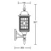 Настенный фонарь уличный  64801S Bl Oasis Light