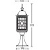 Наземный фонарь LONDON S 64804S Bl Oasis Light