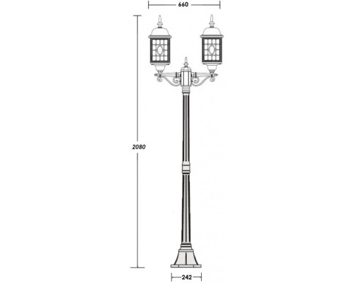 Наземный фонарь LONDON L 64808LA Bl Oasis Light
