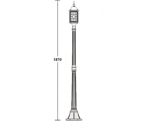 Наземный фонарь  64808S Bl Oasis Light