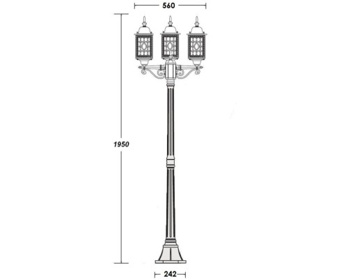 Наземный фонарь  64808SB Bl Oasis Light