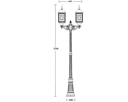 Наземный фонарь LONDON L 64809LA Bl Oasis Light