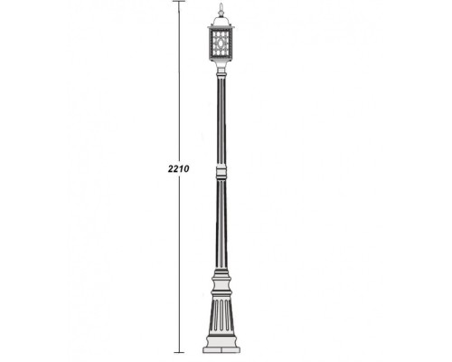 Наземный фонарь  64809S Bl Oasis Light