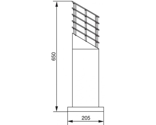Наземный фонарь BRISBANE 67323-650 Bl Oasis Light