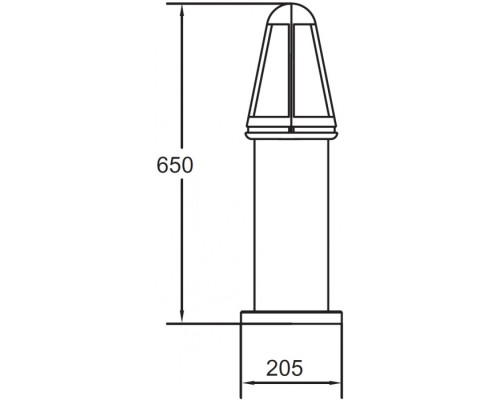 Наземный фонарь BRISBANE 67329-650 Bl Oasis Light