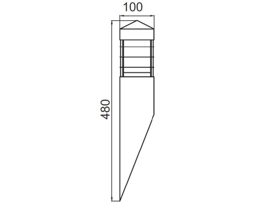 Настенный светильник уличный INOX WOOD 67503 wood Oasis Light