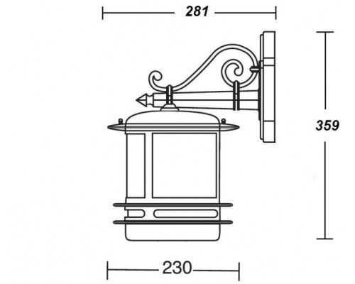 Настенный фонарь уличный TOKIO 68302/02 Bl opal Oasis Light