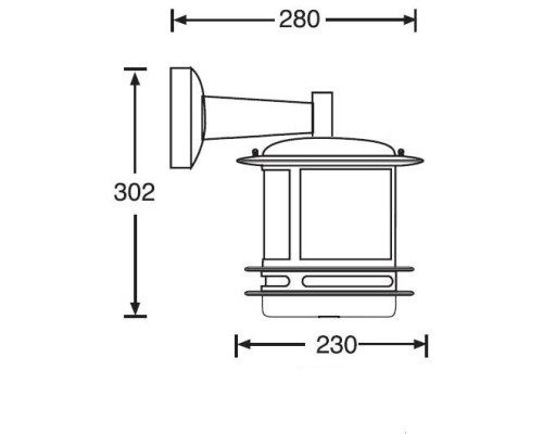 Настенный фонарь уличный TOKIO 68302/12 Bl opal Oasis Light