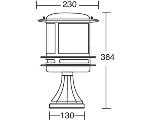 Наземный фонарь TOKIO 68304/SB2 Bl opal Oasis Light
