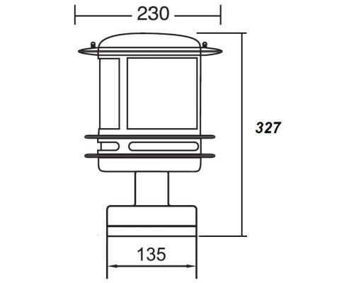 Наземный фонарь TOKIO 68304/SB4 Bl opal Oasis Light