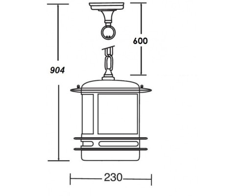 Уличный светильник подвесной TOKIO 68305 Bl opal Oasis Light