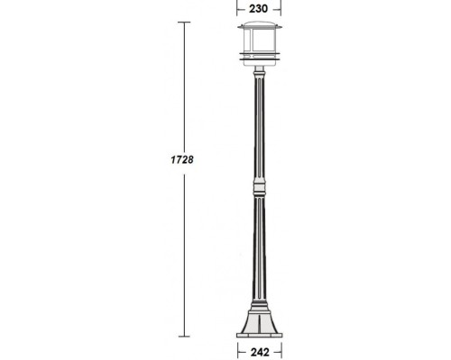 Наземный фонарь TOKIO 68308 Bl opal Oasis Light
