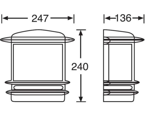Настенный фонарь уличный TOKIO 68325 Bl opal Oasis Light