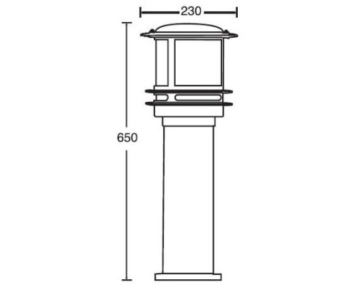 Наземный фонарь TOKIO 68330 Bl opal Oasis Light