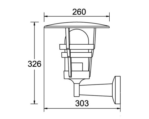 Настенный фонарь уличный  68901 Bl Oasis Light