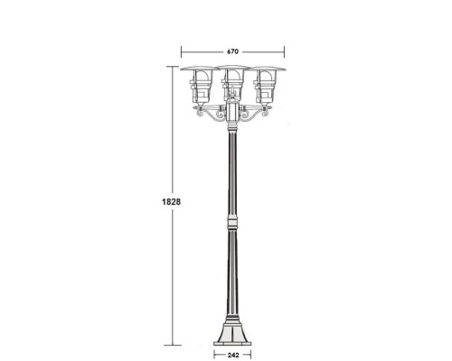 Наземный фонарь TOKIO 2 68908B Bl Oasis Light