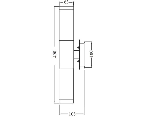 Настенный светильник уличный  75707 SS Oasis Light