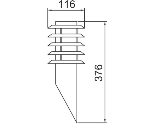 Настенный светильник уличный  75819 SS Oasis Light