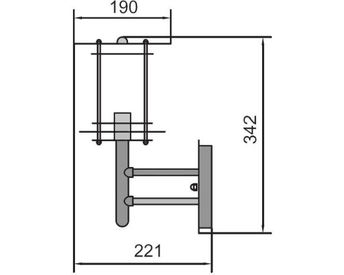 Настенный светильник уличный  76420 SS Oasis Light