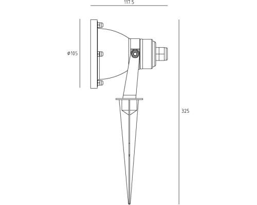 Грунтовый светильник  77165 SS Oasis Light