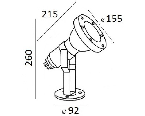 Грунтовый светильник  77198 SS Oasis Light