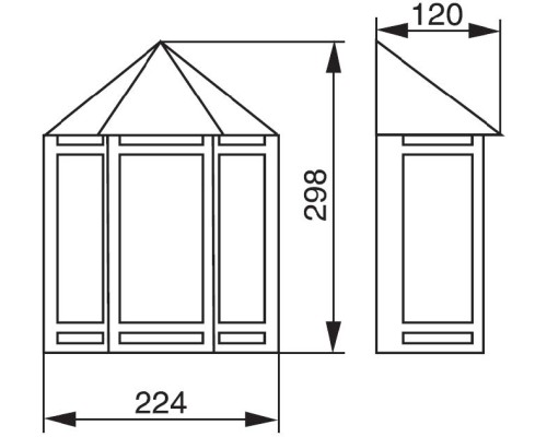 Настенный светильник уличный  77804 SS Oasis Light