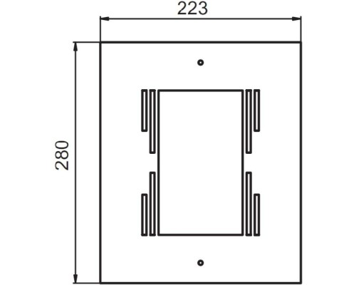 Настенный фонарь уличный INOX 77818 R Oasis Light
