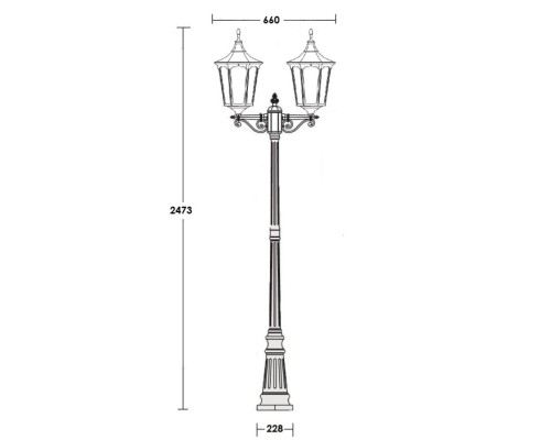 Наземный фонарь ALBORG L 79709LA Bl Oasis Light