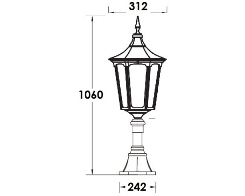 Наземный фонарь ALBORG L 79724L Bl Oasis Light