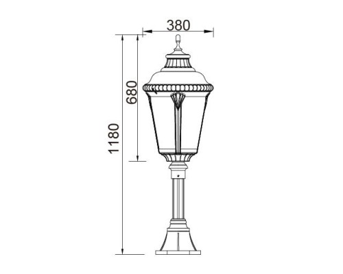 Наземный фонарь  79754L Bl Oasis Light