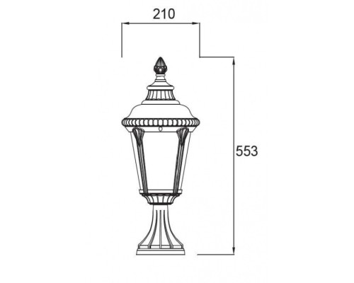 Наземный фонарь  79754S Bl Oasis Light