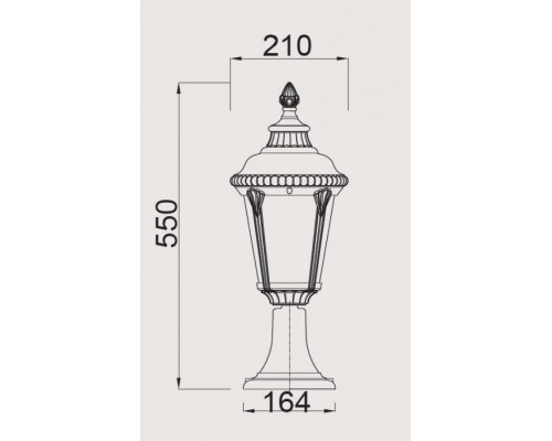 Наземный фонарь  79754S Gb Oasis Light