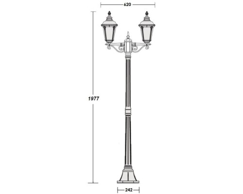 Наземный фонарь MUNICH 2S 79758SА Gb Oasis Light