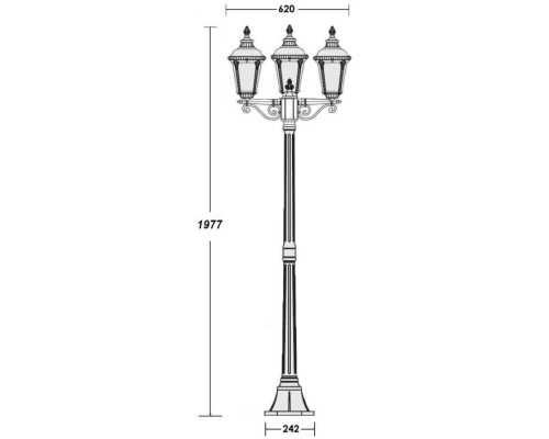 Наземный фонарь MUNICH 2S 79758SВ Gb Oasis Light